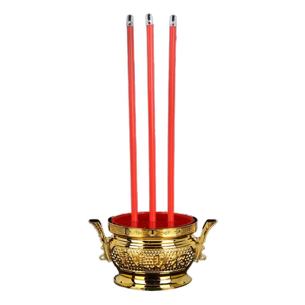 Candle Lamp Buddhist Electric Candle Light Avalokitesvara Buddha Riches - red