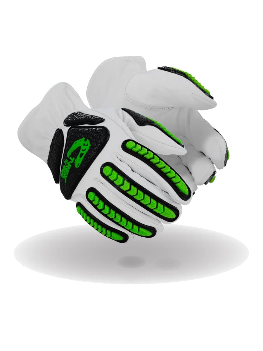 MAGID T-REX Rebel Series ANSI A6 Goatskin Para-Aramid Impact Gloves, 1 Pair, 9/Large (TRX814)