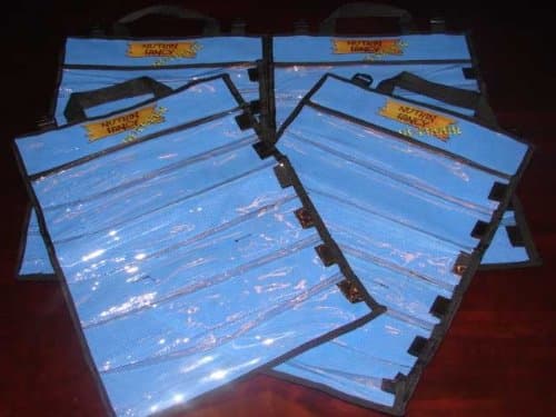 4 NEW Offshore 6 Pocket Trolling Lures Rollup Bag 14"x21" w/ Mesh Backing