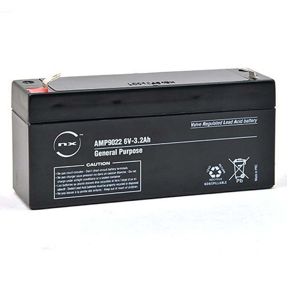 6V Rechargeable Lead Acid Battery 3.2Ah | 6 Volt General Purpose Battery for Toys, Scooters, Alarms, Emergency Lighting & Backup Power