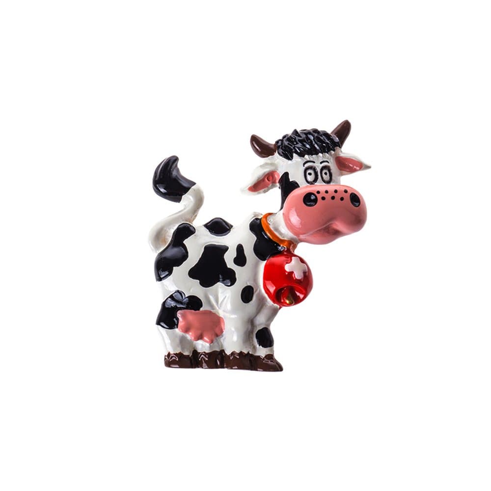 Magnet Fridge Magnet Cow Cow with Bell in Red 3D???4?cm x 4?cm