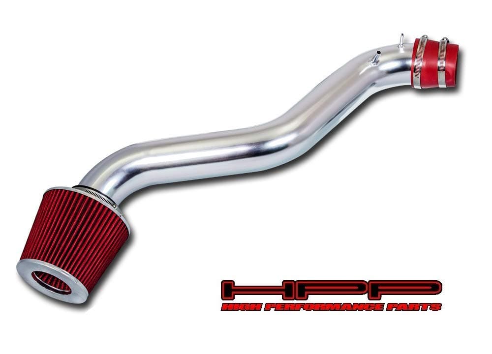 Short Ram Air Intake Kit & Red Filter Combo Compatible for 1994-1997 Honda Accord L4 Engine / 1992-1996 Prelude All Model
