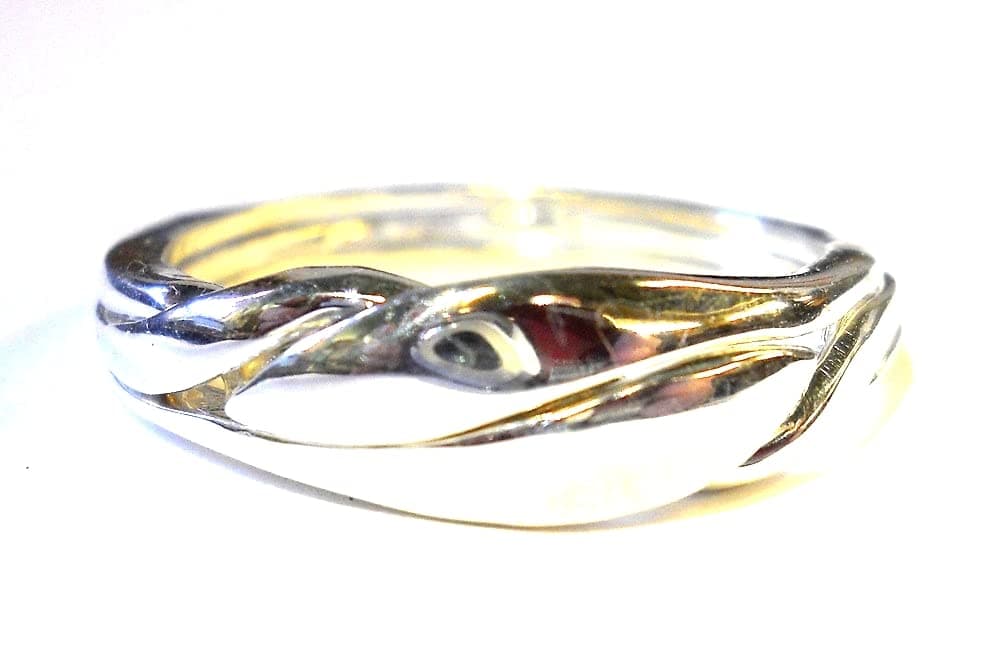 Ladies 3 Band Puzzle Ring Style 3CHWBD