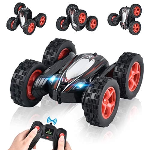 ArgoHome RC Car Remote Control Car RC Stunt Car, 360 Degree Flips Double Sided Rotating Race Car, Remote Controlled Car for Kids, 4WD Monster Truck Tumbling Crawler Vehicle, Best Gift for Kids, Green