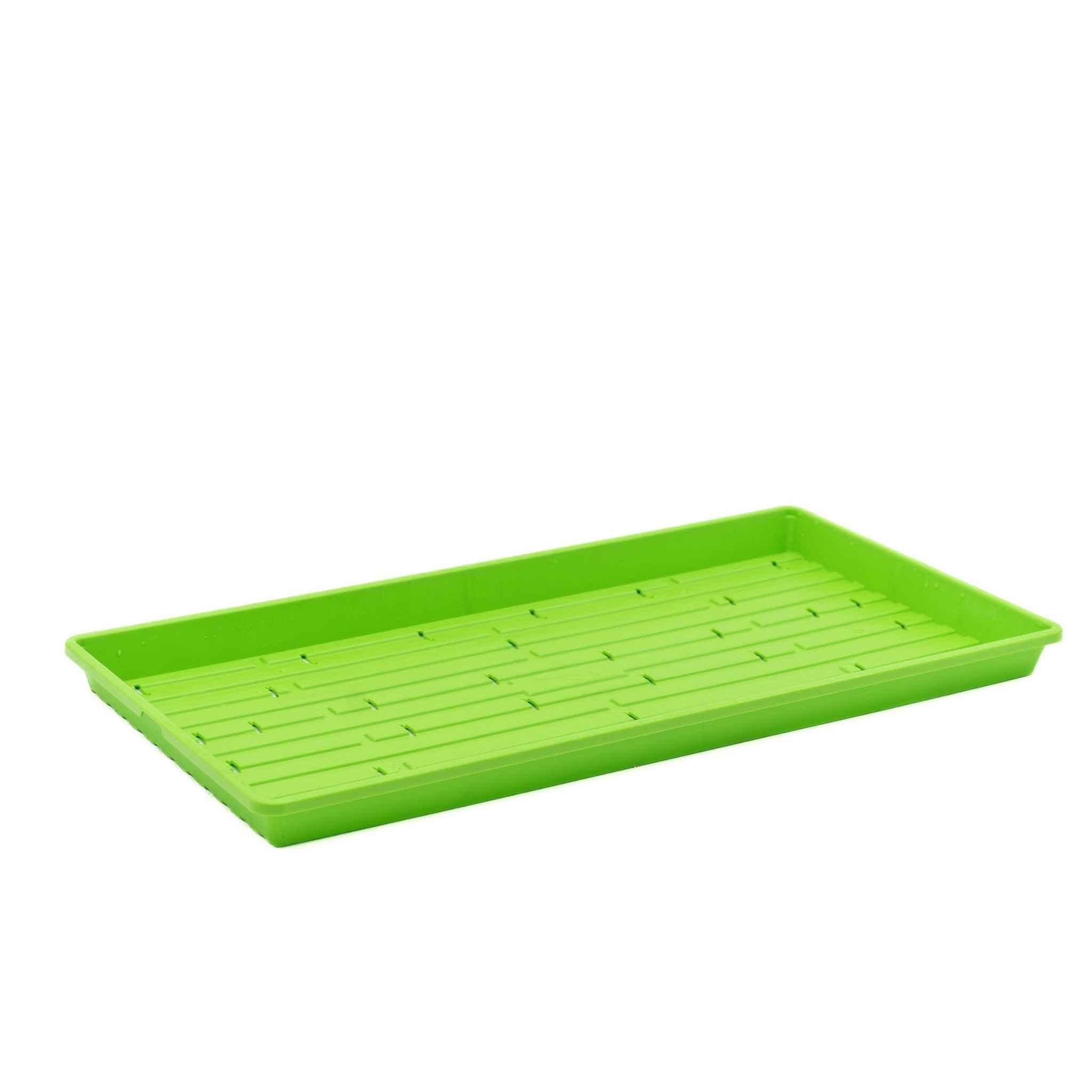 Bootstrap Farmer Microgreen 1020 Trays, Green 10 Pack, Extra Strength with Holes Shallow Seed Plant Tray Grow Microgreens Wheatgrass Fodder Sprouting