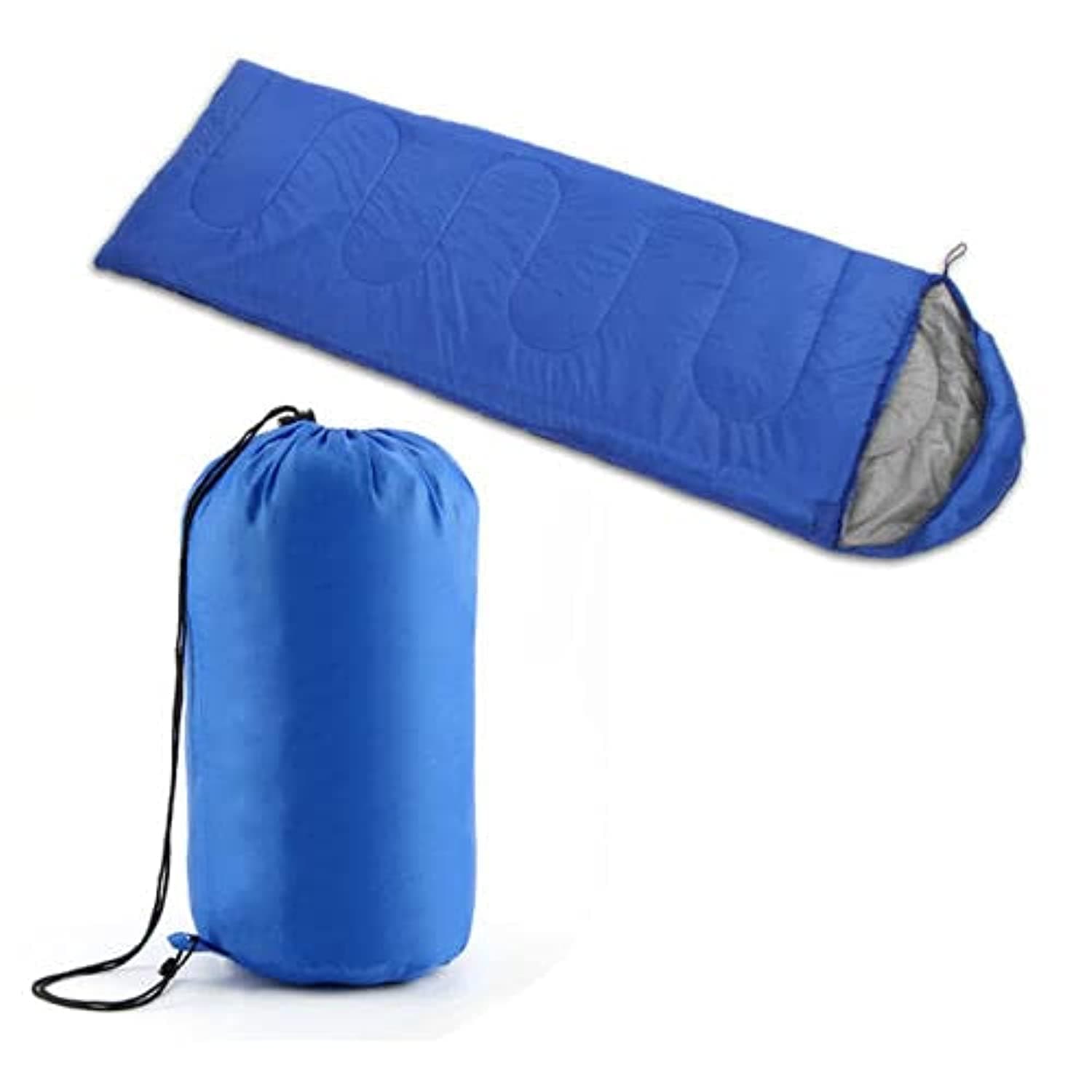 4 Season Sleeping Bag Waterproof Outdoor Camping Hiking Envelope Single Zip (Blue), STANDARD