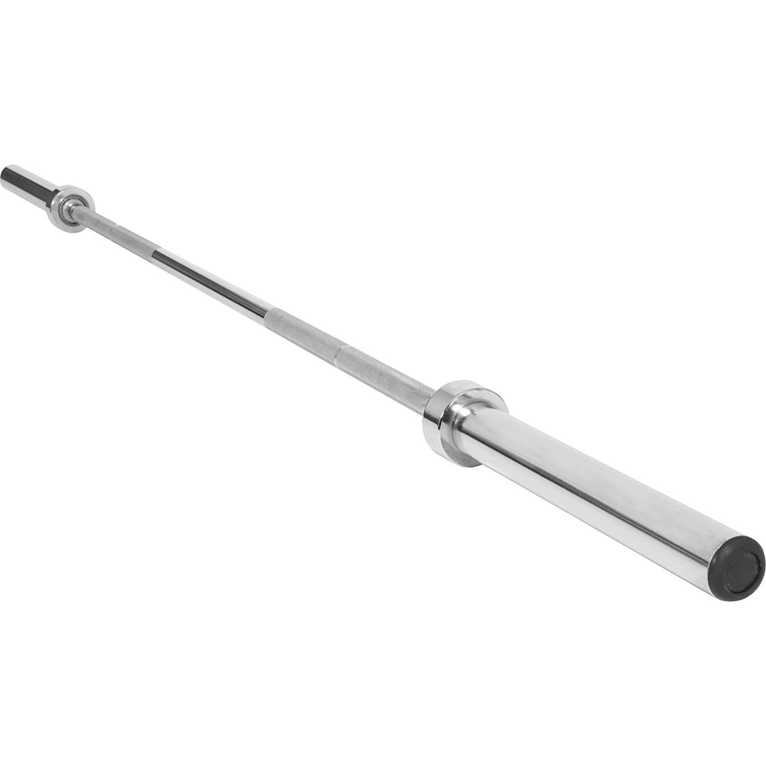 GORILLA SPORTS Olympic Bar Standard 88 inch – Barbell Chromed with Spring Collars 600 lbs Rated