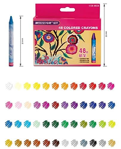 Colored Oil Pastel Sticks Artist Professional Drawing Wax Crayons Marco Oil Pastels School Office Art Supplies (48 colors)