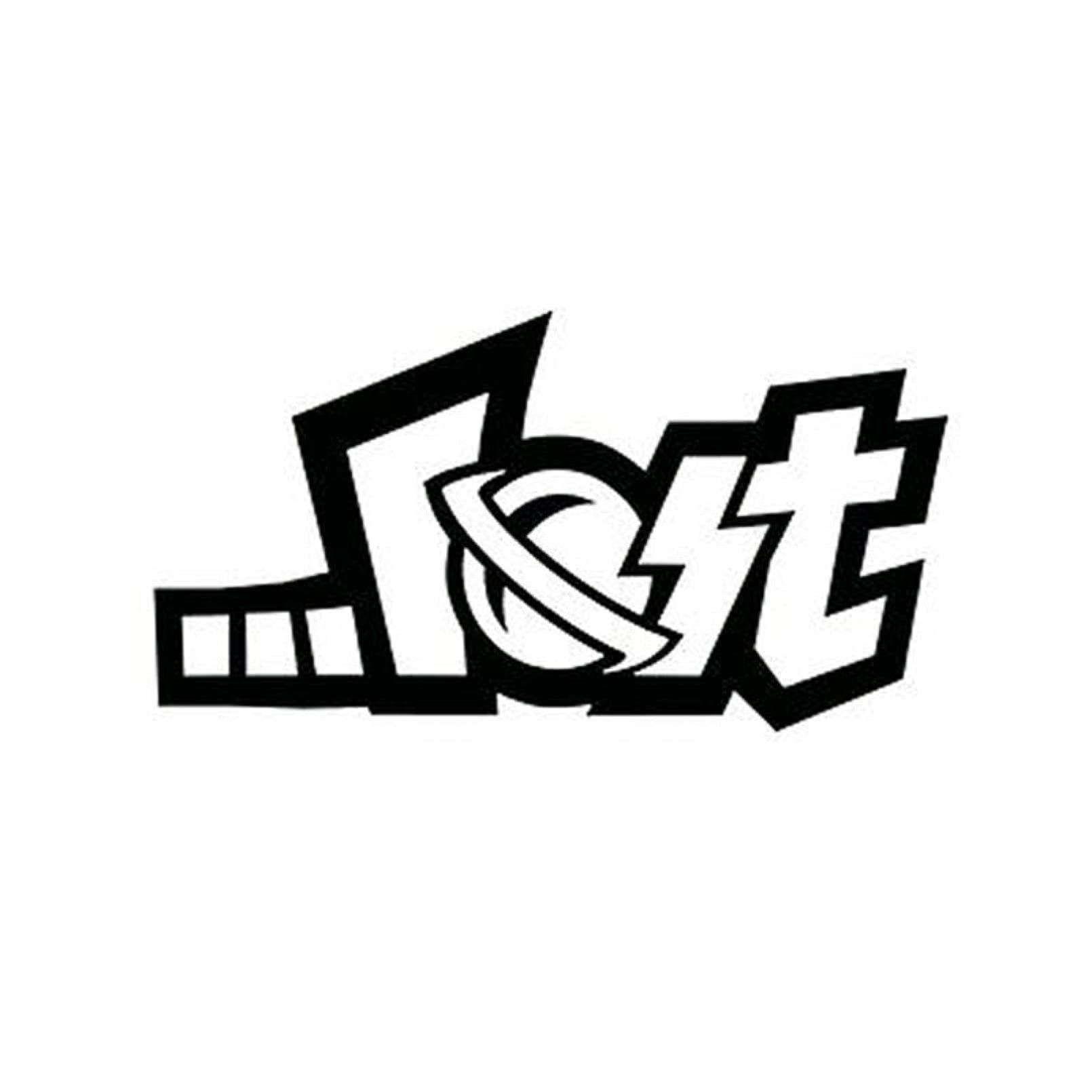 SCSHY Car Sticker 16X8.5Cm Lost Enterprises Kuso Funny Car Sticker Vinyl Decals Black/Silver S8-0308