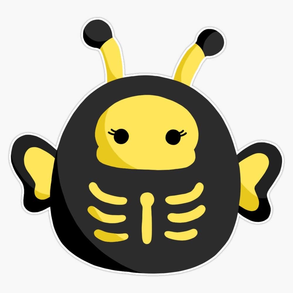 Skeleton Nixie The Butterfly Squish Bumper Sticker Vinyl Decal 5"