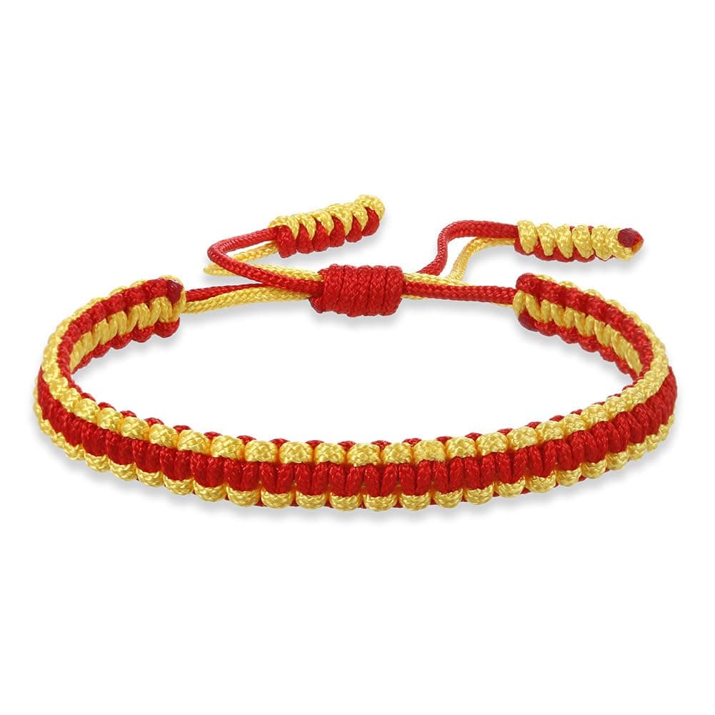 Tibetan Buddhist Bracelets for Women Men Handmade Braided Rope String Lucky Protection Wristbands Prayer Family Couple Jewelry