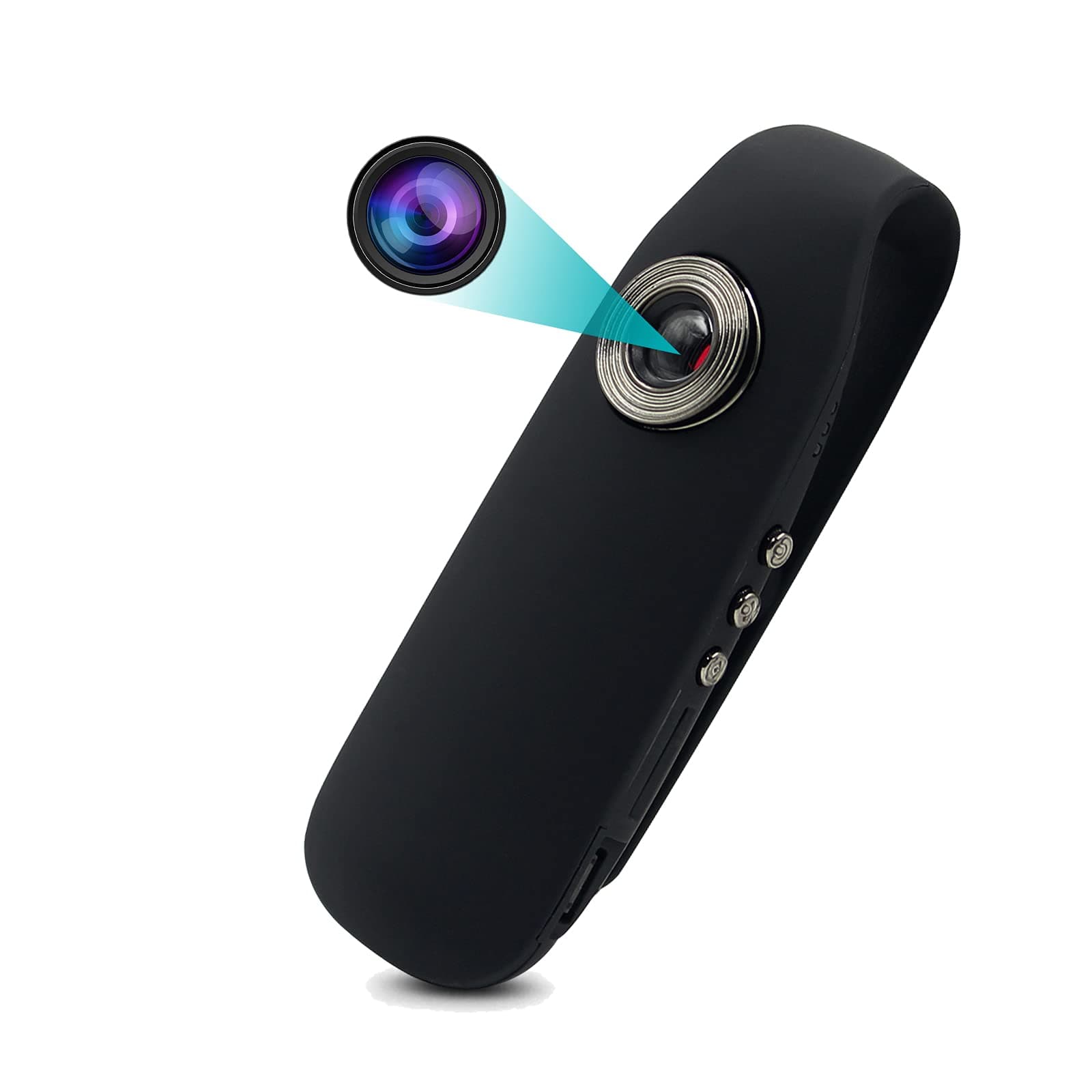 KAMREA Mini Spy Hidden Camera, Full HD 1080P Portable Pocket Clip Wearable Mini Body Cameras Nanny Cam with Motion Detection, Video, Audio and Photo Recorder