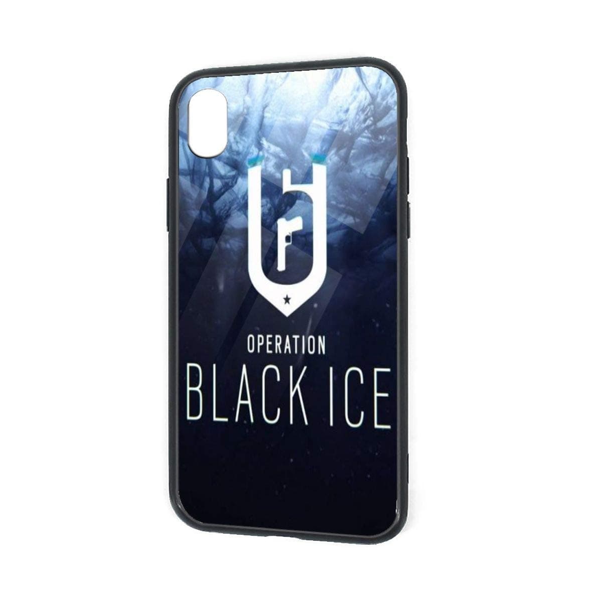 GekhHaon Rainbow Six Siege iPhone XR TPU Glass Phone Case Custom Phone Case
