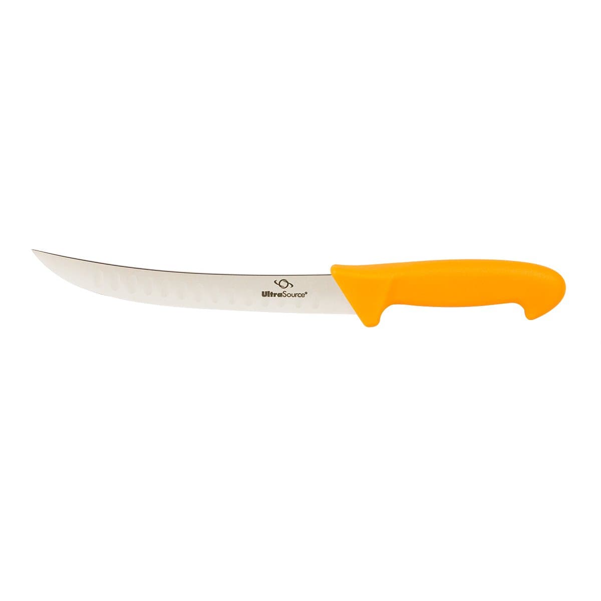 ULTRASOURCE - Breaking Butcher Knife, 8" Fluted Blade, Polypropylene Handle