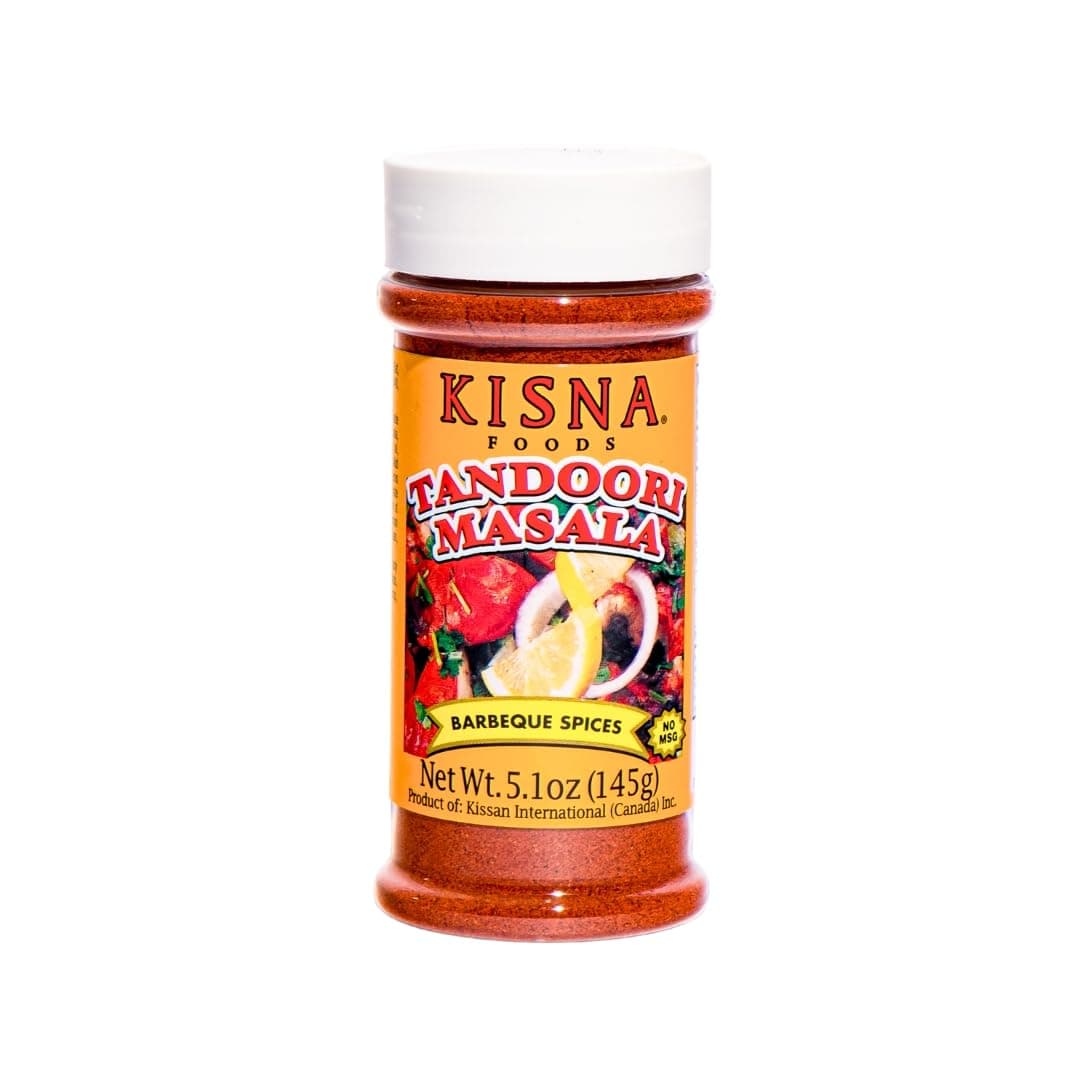 Kisna Tandoori Masala 5.1oz (145g) ~ Quick & Easy Authentic Indian Spice Blend for Vegetarian & Non-Vegetarian Cooking