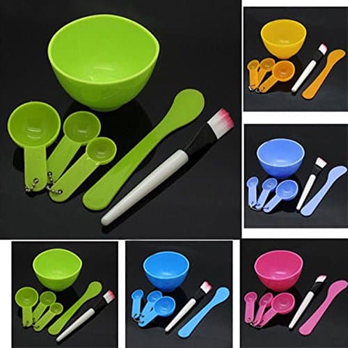 Homemade 6in1 Makeup Beauty DIY Facial Face Mask Bowl Brush Spoon Stick Tool Set