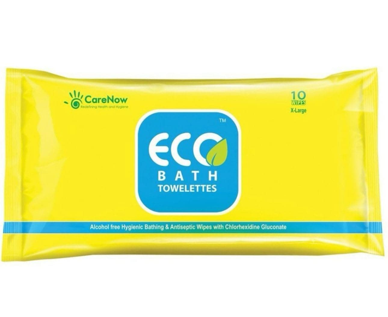 CareNow ECO Bath Towelettes X-Large Pillow Pack - 3 Packs X 10 Wipes = 30 Wipes.