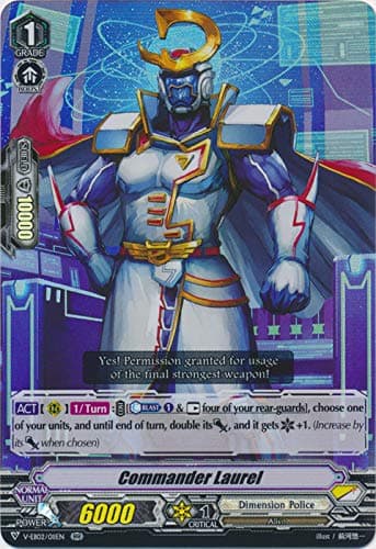 Cardfight!! Vanguard - Commander Laurel - V-EB02/011EN - RR - V Extra Booster 02: Champions of The Asia Circuit