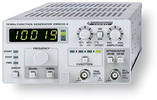 Rohde and Schwarz HM8030-6 10MHz Function Generator, sine/triangle/square wave, pulse, DC, external FM