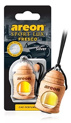 AREONFresco FSL02 Hanging Car & Home Air Freshener - Silver Scent (Pack of 3)