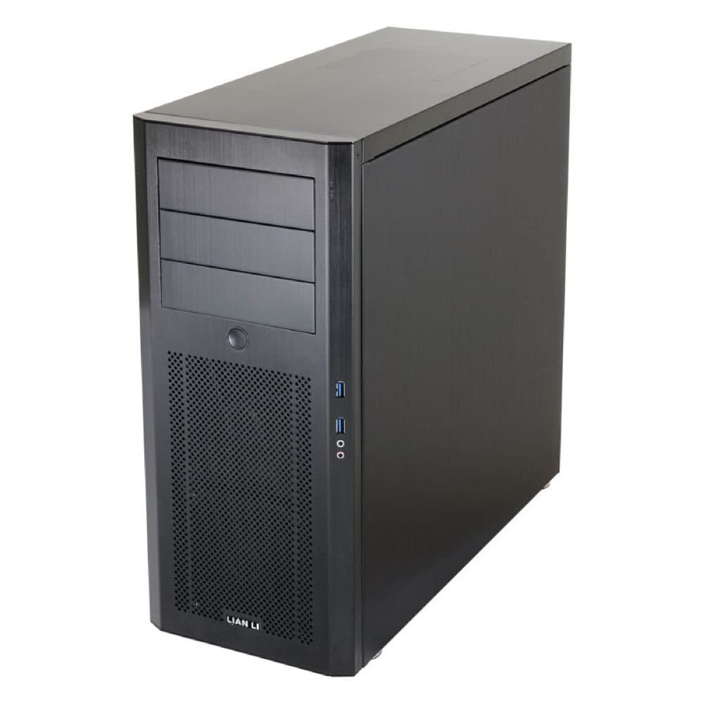 Lian-li Case Pc-10nb Mid Tower Chassis Matx Atx Usb3.0 Aluminum Case Black