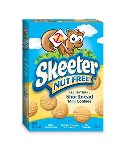 Skeeter Nut Free Mini Cookies, Shortbread, 8 Ounce