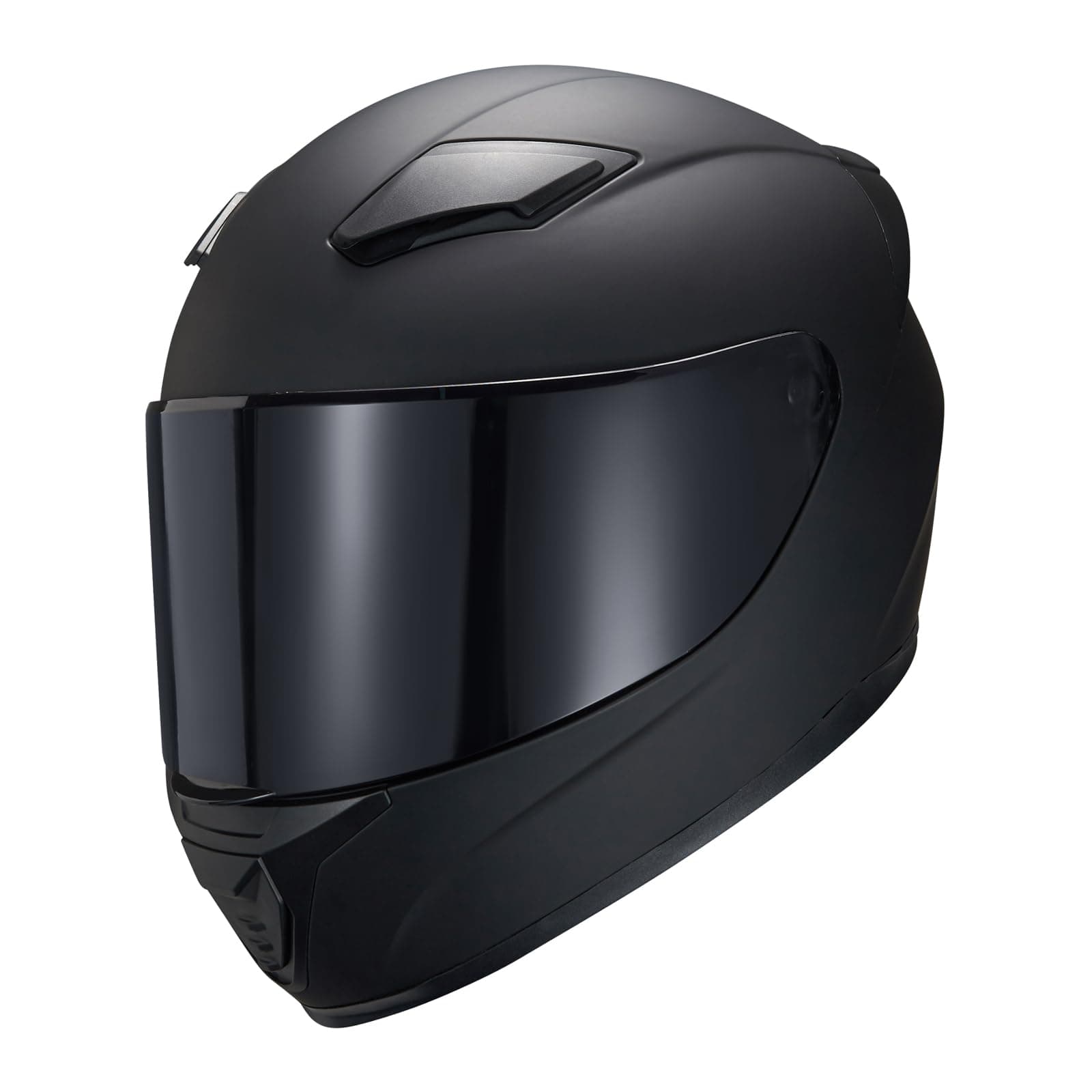 Full Face Helmet Black Motorcycle Motorbike Street Bike Racing Helmets for Adults WS-607 DOT Approved