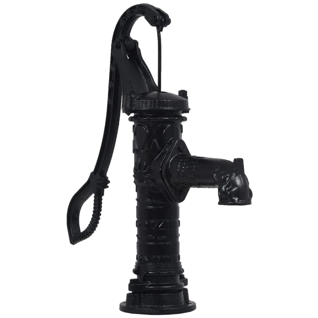 vidaXL Hand Water Pump, Pitcher Pump, Water Well Pump, Manual Water Pump for Outdoor Garden Pond Backyard Patio Lawn, Black Cast Iron 23' Deep
