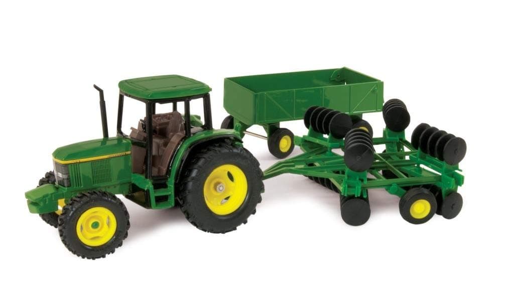 1:32 John Deere 6410 Tractor With Barge Waggon And Disc