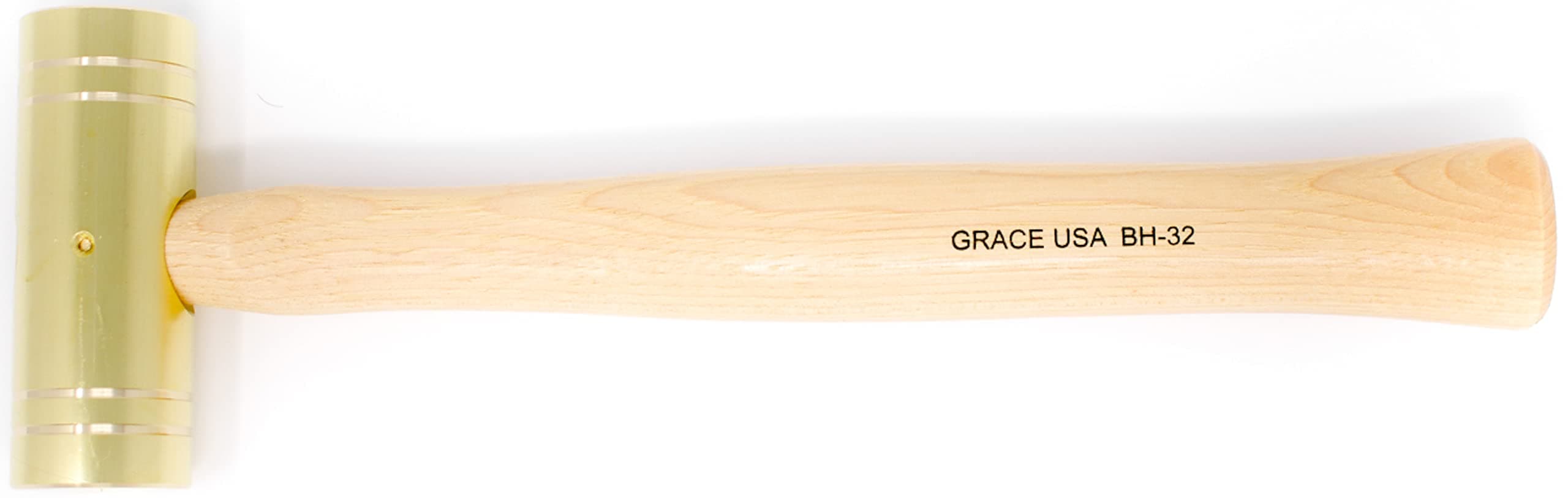 Grace USA Brass Hammer, Gunsmith Tools & Accessories, Gun Care, Woodworking, Machinist, Mechanic, Made in USA