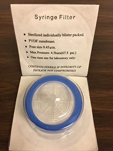 ADVANGENE Syringe Filter Sterile, PVDF 0.45μm 30mm Blue (30/PK)