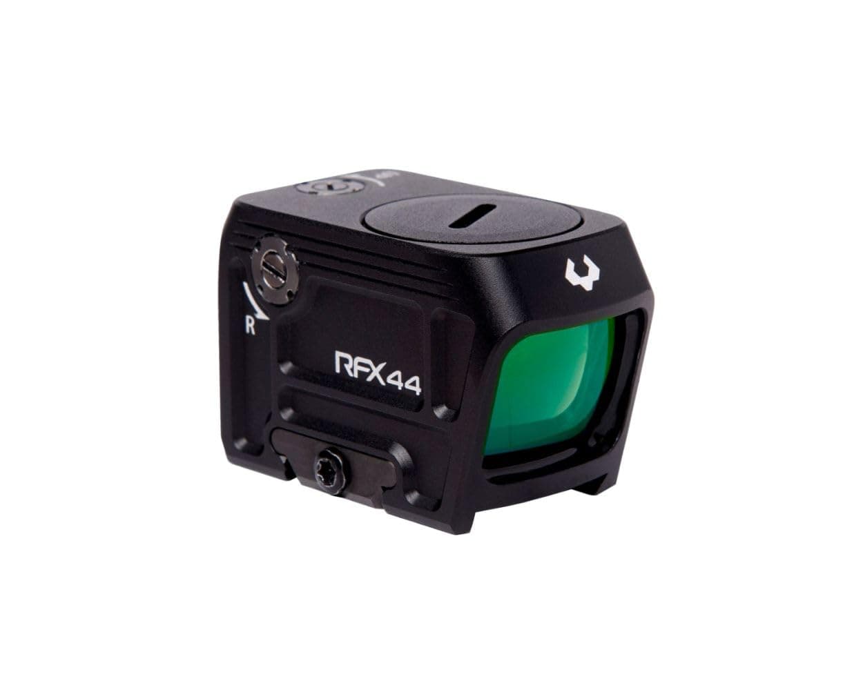 Viridian RFX44 Compact Closed Emitter Green Dot Sight, ACRO Compatible, Instant-ON, Black