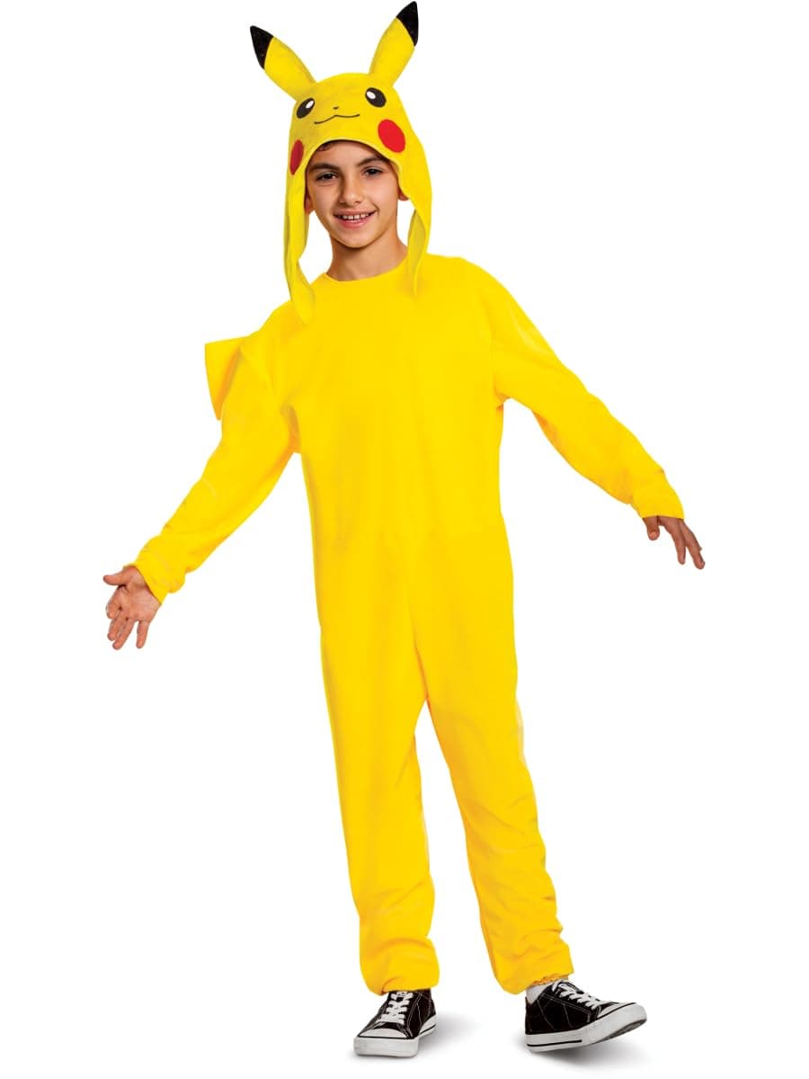 Disguise Pikachu Pokemon Deluxe Costume Yellow, M (7-8)
