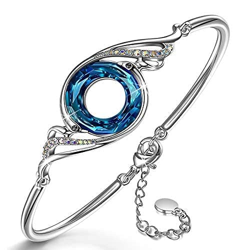 Kate Lynn Mother's Day Gifts for Women Bracelet Crystal Bangle Bracelets for Mum Her Women Sister Wife Girlfriend Birthday Gifts Ladies Personalised Jewellery Box Packaging