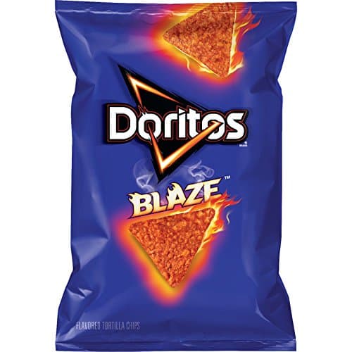 Doritos Blaze Flavored Tortilla Chips, 3.125 Ounce (Pack of 10)