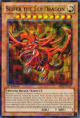 YU-GI-OH! - Slifer The Sky Dragon (BP02-EN127) - Battle Pack 2: War of The Giants - Unlimited Edition - Mosaic Rare