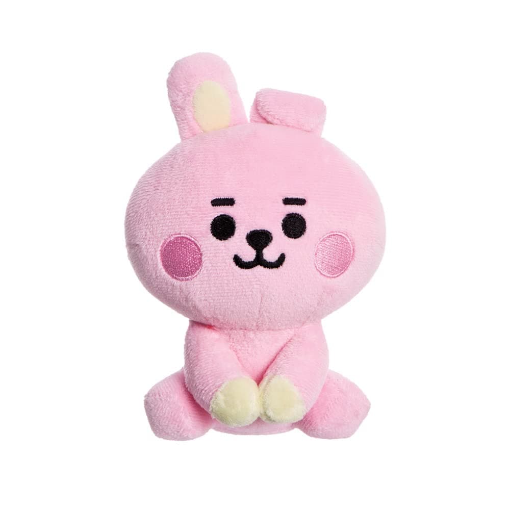 BT21 Official Merchandise, Baby COOKY Sitting Doll 5In, Soft Toy, Pink