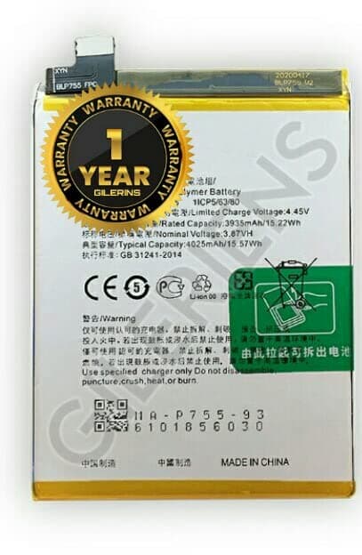 Original BLP755 Battery for Oppo Reno 3 Pro CPH2035, CPH2037, CPH2036 Battery with 1 Year Warranty****(F00049)