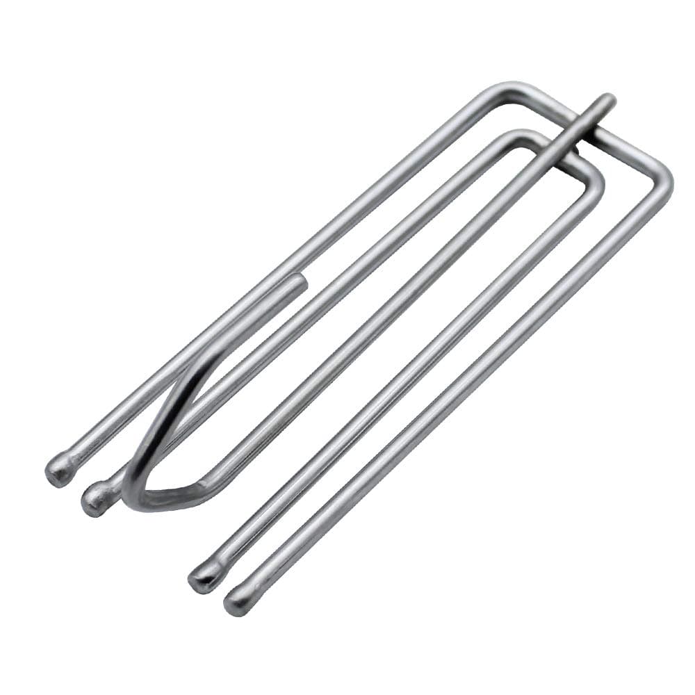 SPTwj 25 Pack Heavy Duty Curtain Hooks Stainless Steel Pinch Pleat Curtain Hooks Short Neck Deep Prong