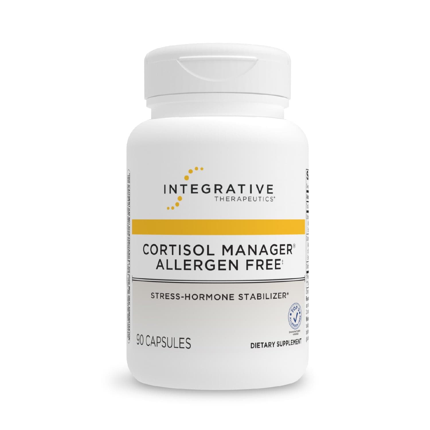 Cortisol Manager® Allergen Free - Integrative Therapeutics - Sleep, Stress, Cortisol Support Supplement* - Ashwagandha, Phosphatidylserine, L-Theanine - Support Adrenal Health* - Vegan (90)