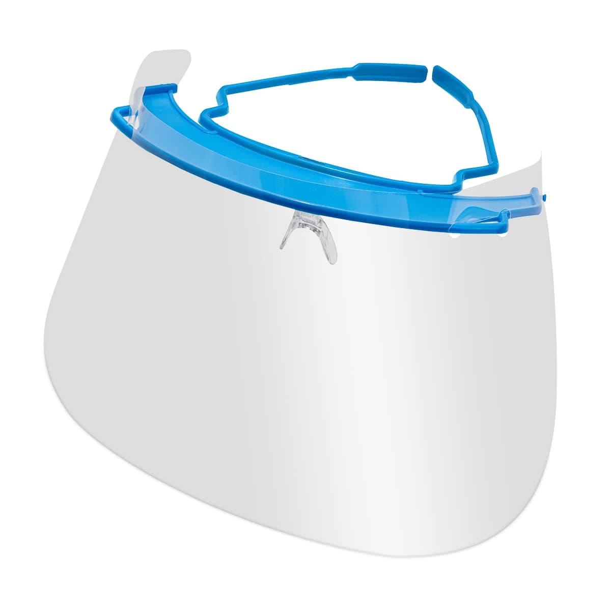 Disposable Medical and Dental Face Shield Visors & Nosepiece | 5 Visor Colors per case | Full Face Protection & for Splatter Protection | 100 Pieces | Lens NOT Included