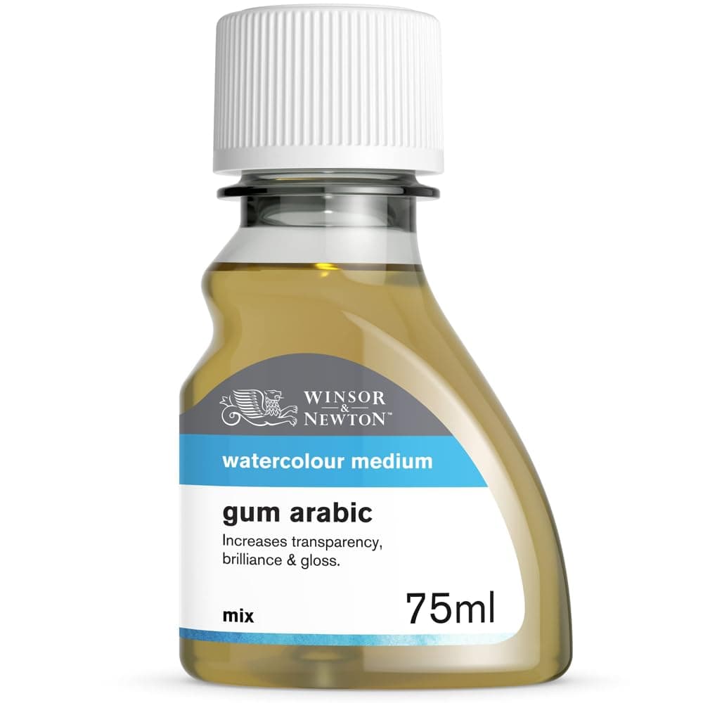 Winsor & Newton Watercolor Medium, Gum Arabic, 75ml (2.5oz) bottle