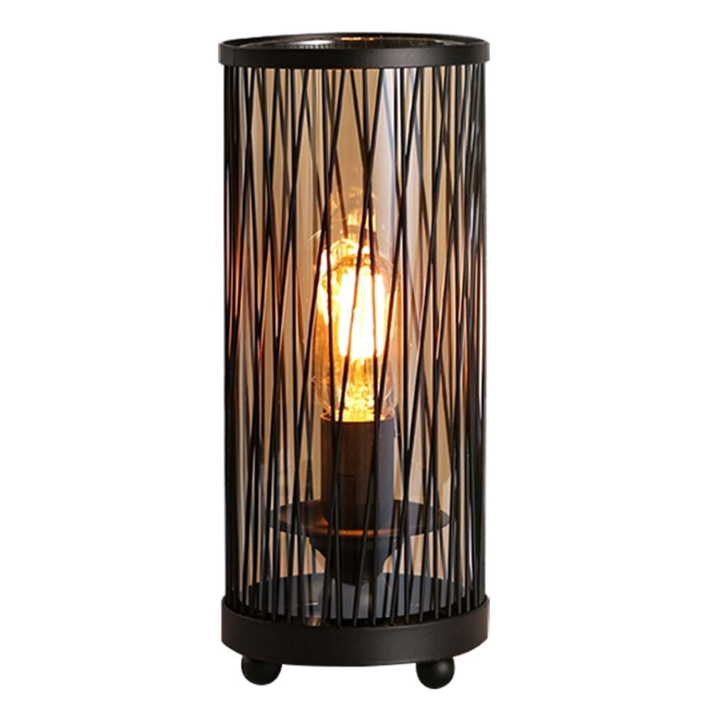 Hsyile KU300119 Retro Industrial Table Lamp, Creative Bedroom Bedside Lamp Personality Bar Cafe Desk Lamp