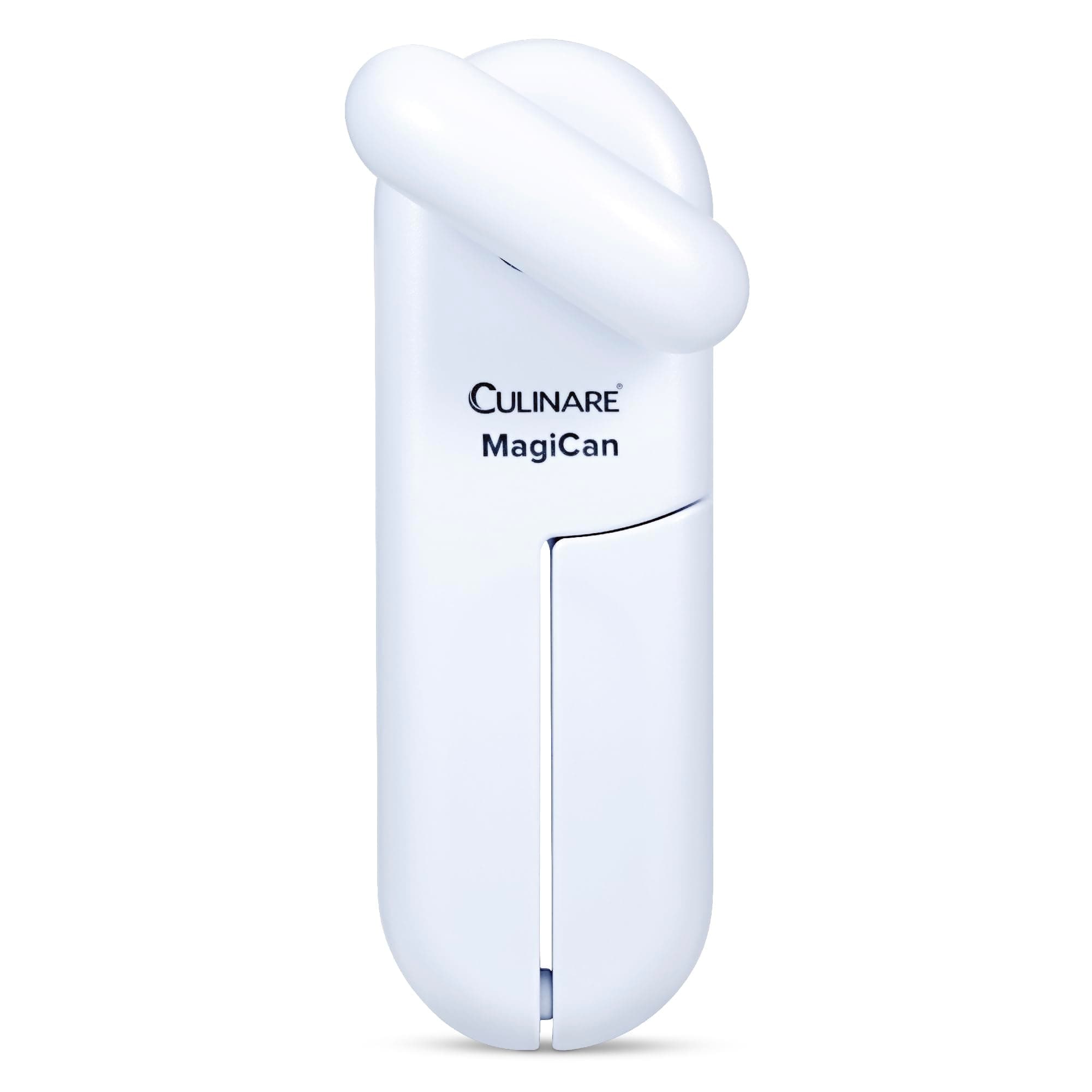 Culinare C10015 MagiCan Tin Opener | White | Plastic/Stainless Steel | Manual Can Opener | Comfortable Handle for Safety and Ease | Heavy Duty Stainless Steel Cutting Wheel