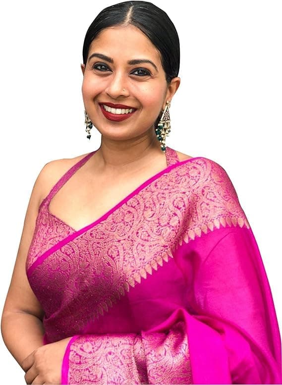 C J Enterprise Women's Mixed Kanjivaram Soft Silk Saree (pack of 1)