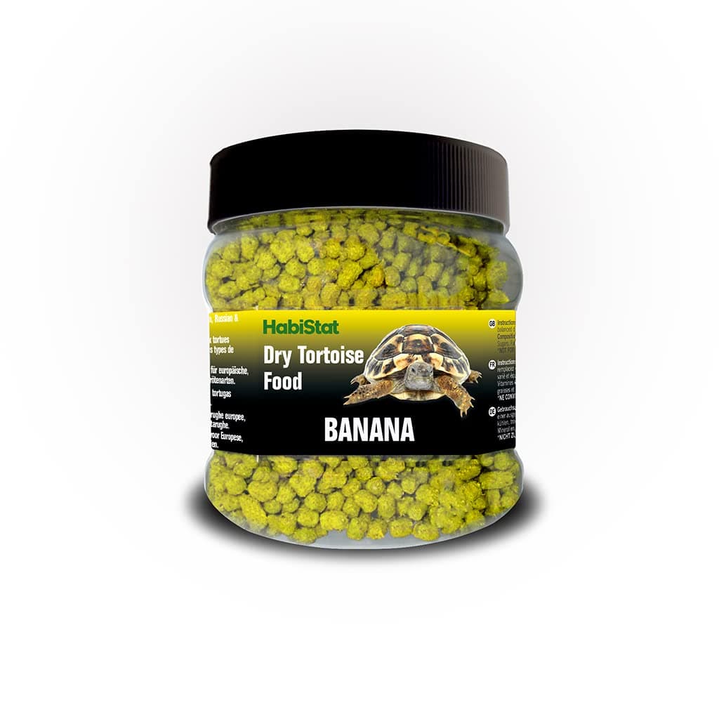 Dry Tortoise Food - Banana - 400g - High In Fibre, Vitamins & Minerals - Complementary Feed - Suitable For European, Russian & Most Other Tortoises