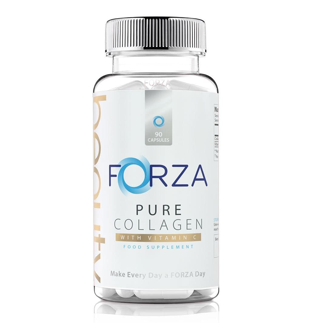 Forza Beauty Pure Collagen with Vitamin C - High Strength Skin Care & Joint Health Supplement - Collagen - 180 Capsules