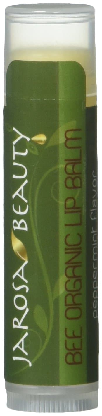 Bee Organic Peppermint Lip Balm 100% All Natural Deep Moisturizing Usda Certified Organic for Dry or Chapped Lips
