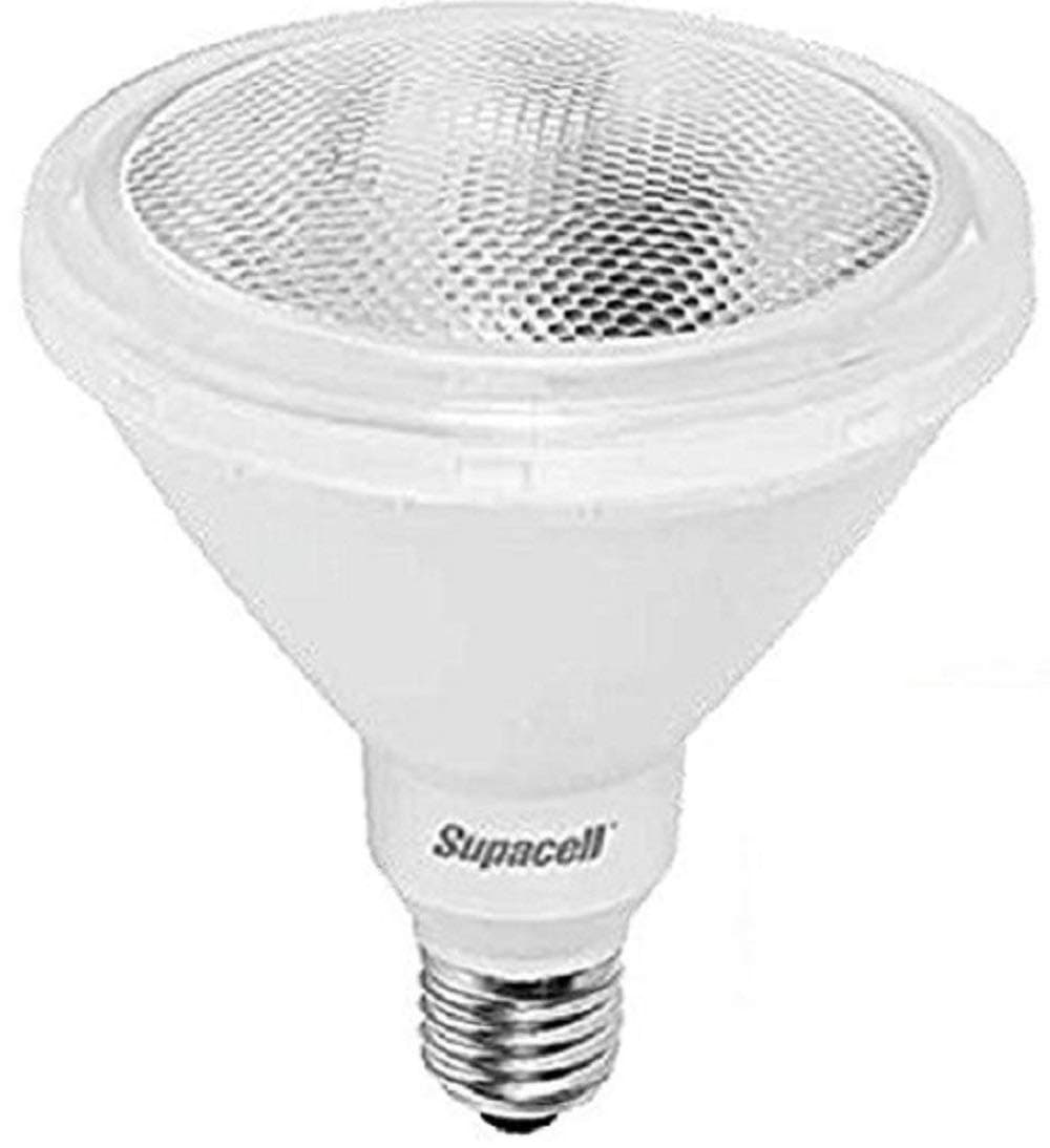 Supacell LED PAR38 IP65 External Bulb - 13w Power / E27 Standard Edison Screw Fitting / 1000 Lumen Output - Halogen Replacement Lamp/Pure White 4000K Colour / IP65 Rating Suitable for Outdoor use
