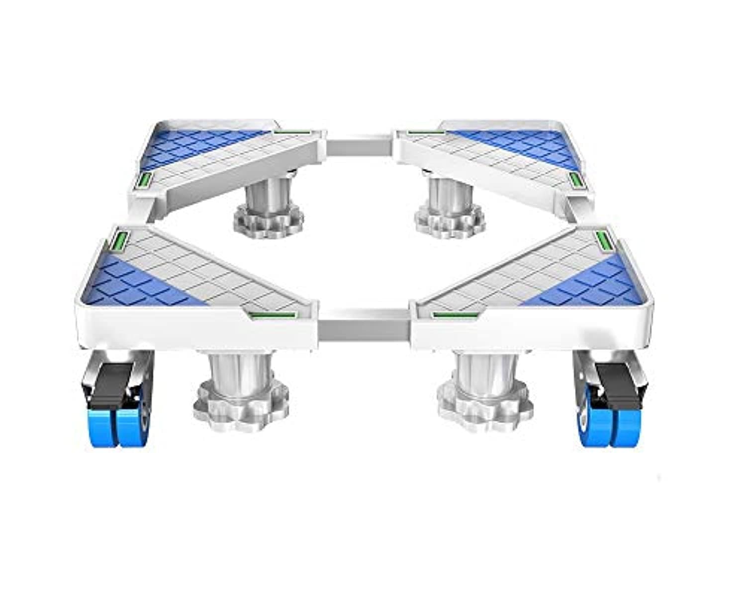 Movable Floor Trolley Fridge Stand with Multi-functional Adjustable Base for House Appliances (4 Wheels and Feets)